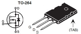 IXTK8N150L, N-канальный силовой MOSFET-транзистор с режимом обогащения, область безопасной работы прямого смещения (FBSOA)